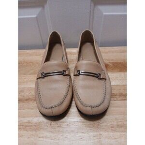 Partners Moxie Loafers Tan Leather Flats Women's Size 8M US Slip-On Comfort